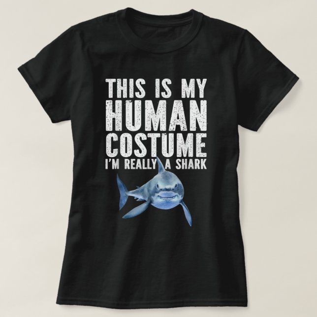 Shark Tshirt, Funny Shark Shirt, Shark Älskare Gif T Shirt (Design framsida)