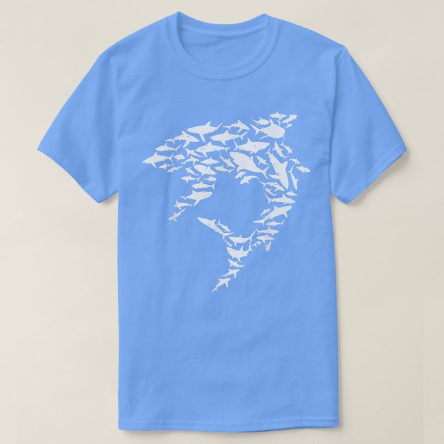 Shark Tshirt, Shark Artwork, Shark Älskare Gift, S T Shirt (Design framsida)