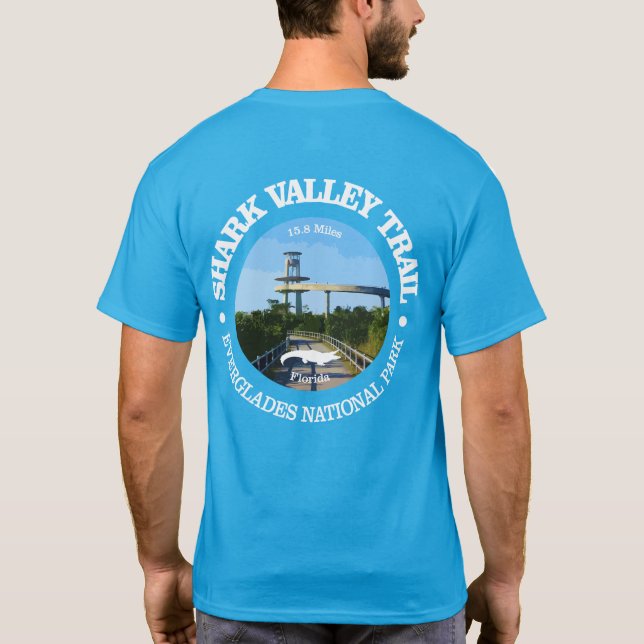 Shark Valley (cykling c) T Shirt (Baksida)