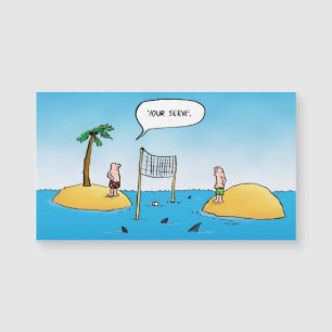 Shark Volleyball Funny Tecknad