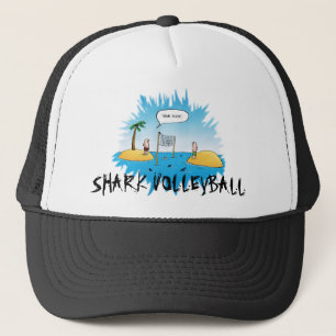 Shark Volleyball Funny Tecknad Truckerkeps