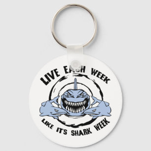 Shark Week Nyckelring
