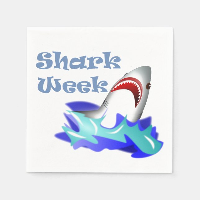 Shark Week Pappersservett (Framsidan)