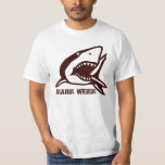 Shark Week T Shirt<br><div class="desc">I kärlek är du väldigt förtjust i specialtecken. Ändra den här texten till ditt namn eller något annat du vill. Det här är en mall,  så allt är fullt anpassade. Ta en titt på fler T-shirts med anpassningsbar och andra produkter från ArtOnWear.</div>