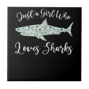 Shark Whale Zoo Keeper Girls Women Gift Ocean Kakelplatta