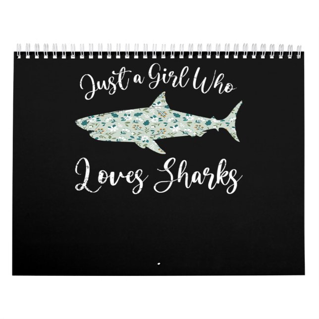 Shark Whale Zoo Keeper Girls Women Gift Ocean Kalender (Omslag)