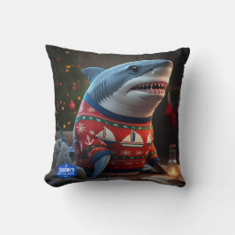 Shark Wildlife jul Dekorativ kudde