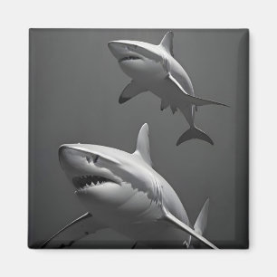 Shark Wildlife Majestic Nature Life Tapet Magnet