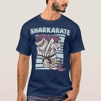Sharkarate Funny Karate Shark Pun Costume Sharks T Shirt