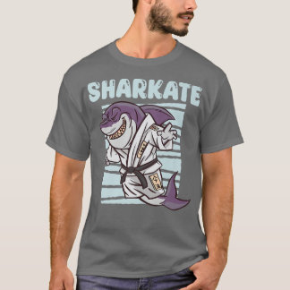 Sharkate Funny Karate Shark Apparel Sharks Älskare T Shirt