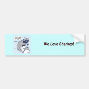 Sharkey Finatra Swimmin Bildekal