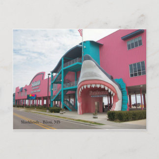 Sharkhead Souvenir Shop - Biloxi MS Postcard Vykort