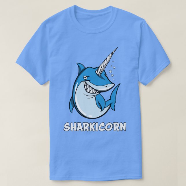 Sharkicorn Shark Unicorn Ocean Fantasy Funny Girls T Shirt (Design framsida)