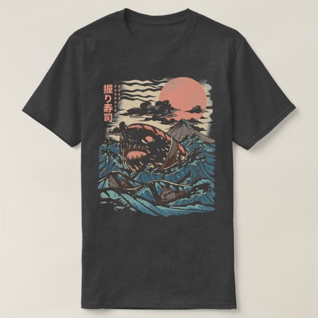 Sharkiri Sushi T Shirt (Design framsida)
