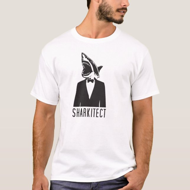 Sharkitect - Tshirt Tröja (Framsida)