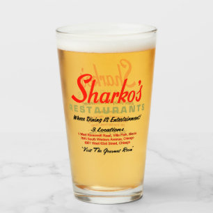 Sharkos restauranger, 3 platser, Illinois Sharko Glaskopp