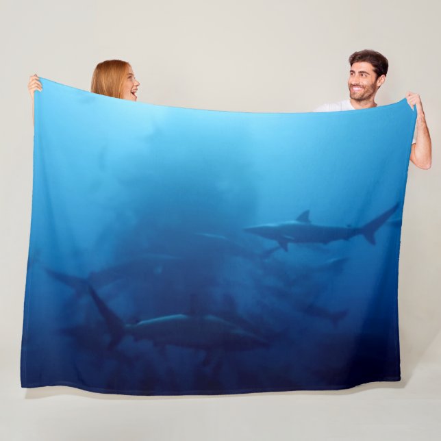 SHARKS FLEECEFILT (På plats)