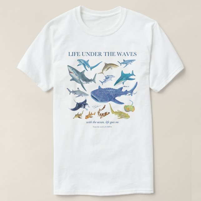 Sharks | Ocean Life T Shirt (Design framsida)