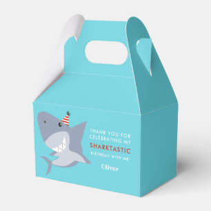 Sharktastic födelsedagsfesttack presentaskar