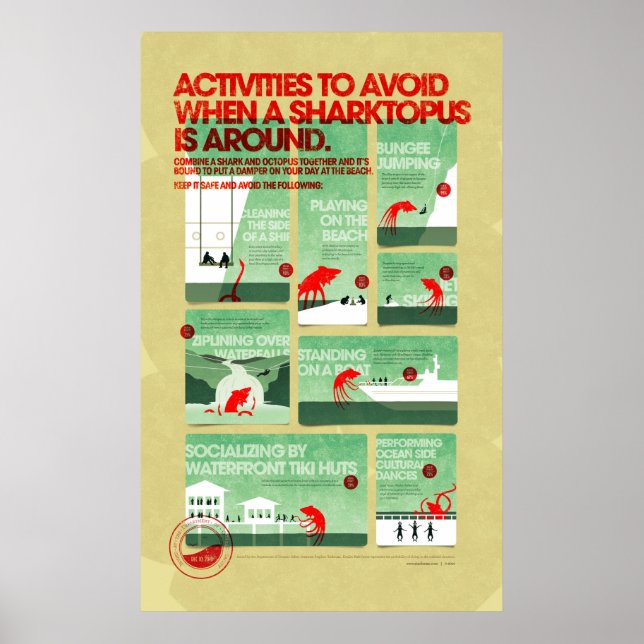 Sharktopus Safety Poster (Framsidan)