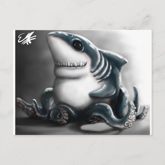 SHARKTOPUS VYKORT (Framsida)