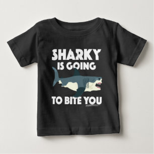 Sharky går till Bita som du utformar - Baby Bra Je T Shirt