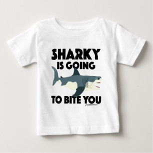 Sharky går till Bita som du utformar - Baby Bra Je T Shirt