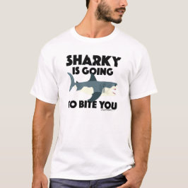 Sharky går till Bita som du utformar - Manar Basic T Shirt