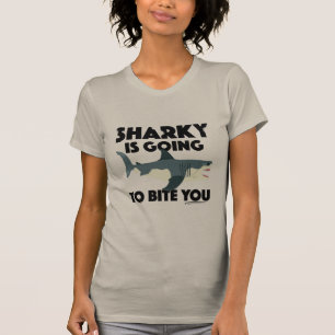 Sharky Kommer Att Bita Dig Design - Damernas Bella T Shirt