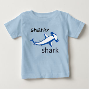 Sharky Shark Baby T-Shirt Light Blue