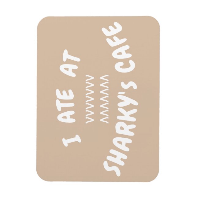 SHARKY's CAFE Memorial Magnet (Vertikal)