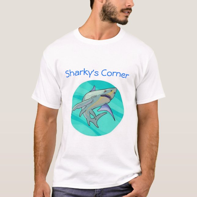 Sharkys skjorta t shirt (Framsida)