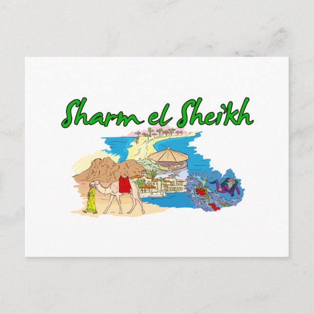 Sharm el Sheik - Egypten.png Vykort (Framsida)
