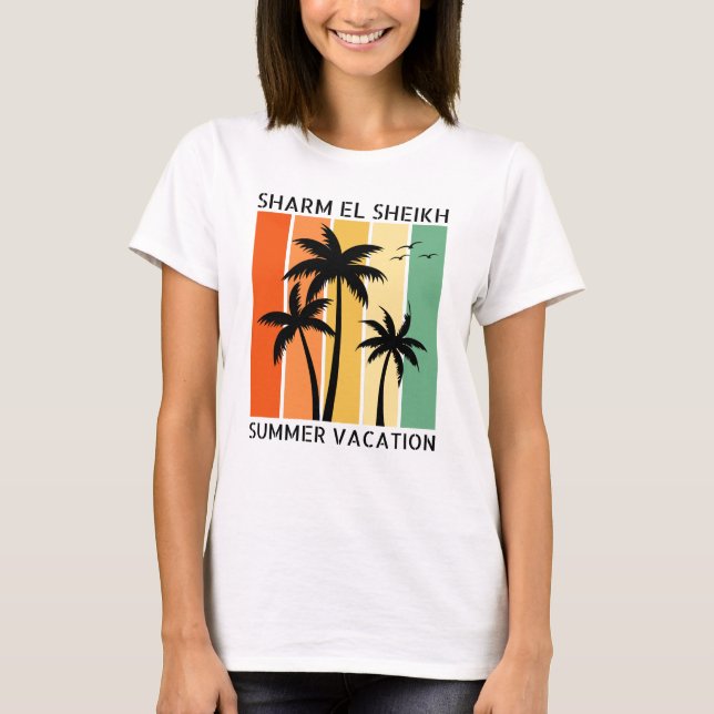 Sharm El Sheik Summer Vacation T-Shirt (Framsida)