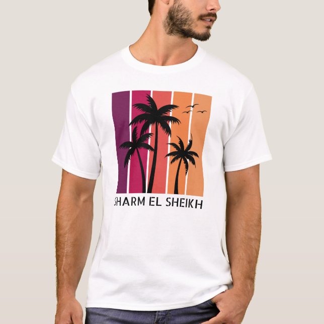 Sharm El Sheik Vintage Sunset T-Shirt (Framsida)