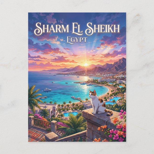 Sharm El Sheikh Egypten Vykort (Framsida)