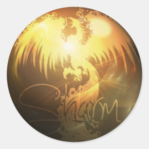 Sharm Phoenix Stickers Runt Klistermärke