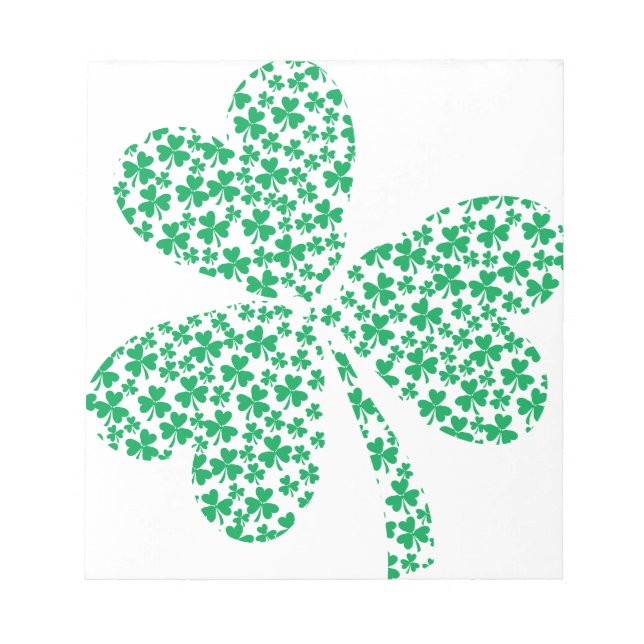Sharmocks för St patrick's day Anteckningsblock (Framsida)