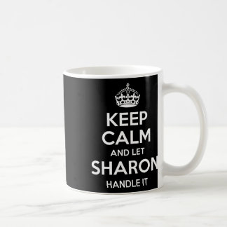 Sharon Keep Calm Personligt Namn Rolig Födelsedag Kaffemugg