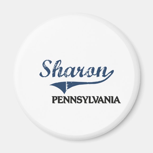 Sharon Pennsylvania City Classic Magnet (Framsidan)