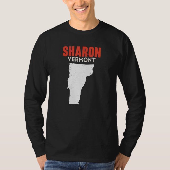 Sharon Vermont USA State America Travel Vermonter T Shirt (Framsida)