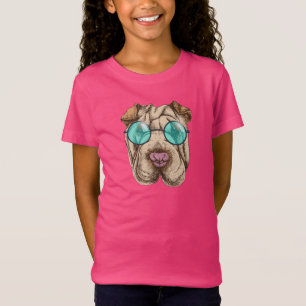 Sharpei i solglasögon t shirt