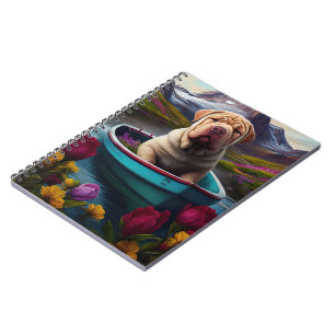 Sharpei på Paddle: En grekisk Äventyr Anteckningsbok
