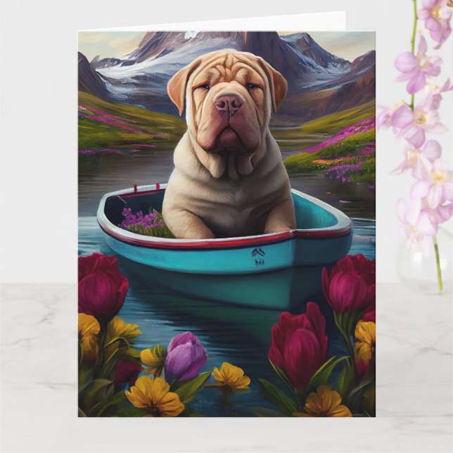 Sharpei på Paddle: En grekisk Äventyr Kort (Orkide)