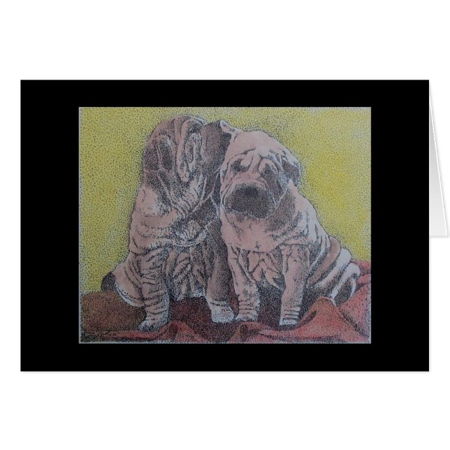 sharpeivalper hälsningskort (Framsidan Horizontal)