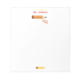 Sharpen Colored Crayon Kindergarden Teacher Anteckningsblock