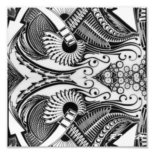 Sharpie art "Direction" authentique Designs Fototryck (Framsidan)