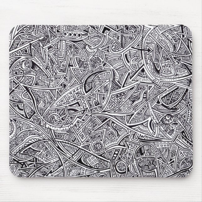 Sharpiegrafitti Mousepad Musmatta (Framsidan)