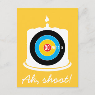 Sharpshooter 30års födelsedag - Ah Shoot!Inbjudan Inbjudningar