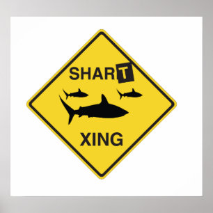 Shart korsning poster